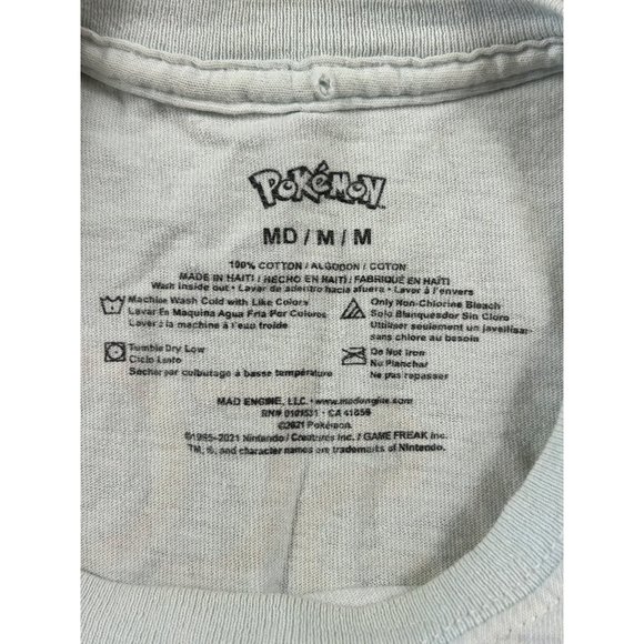 Pokemon Squirtle‎ White Tee Short Sleeve T-Shirt Boys Size Medium - Picture 7 of 7